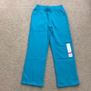 Blue fleece sweatpants